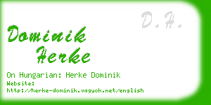 dominik herke business card